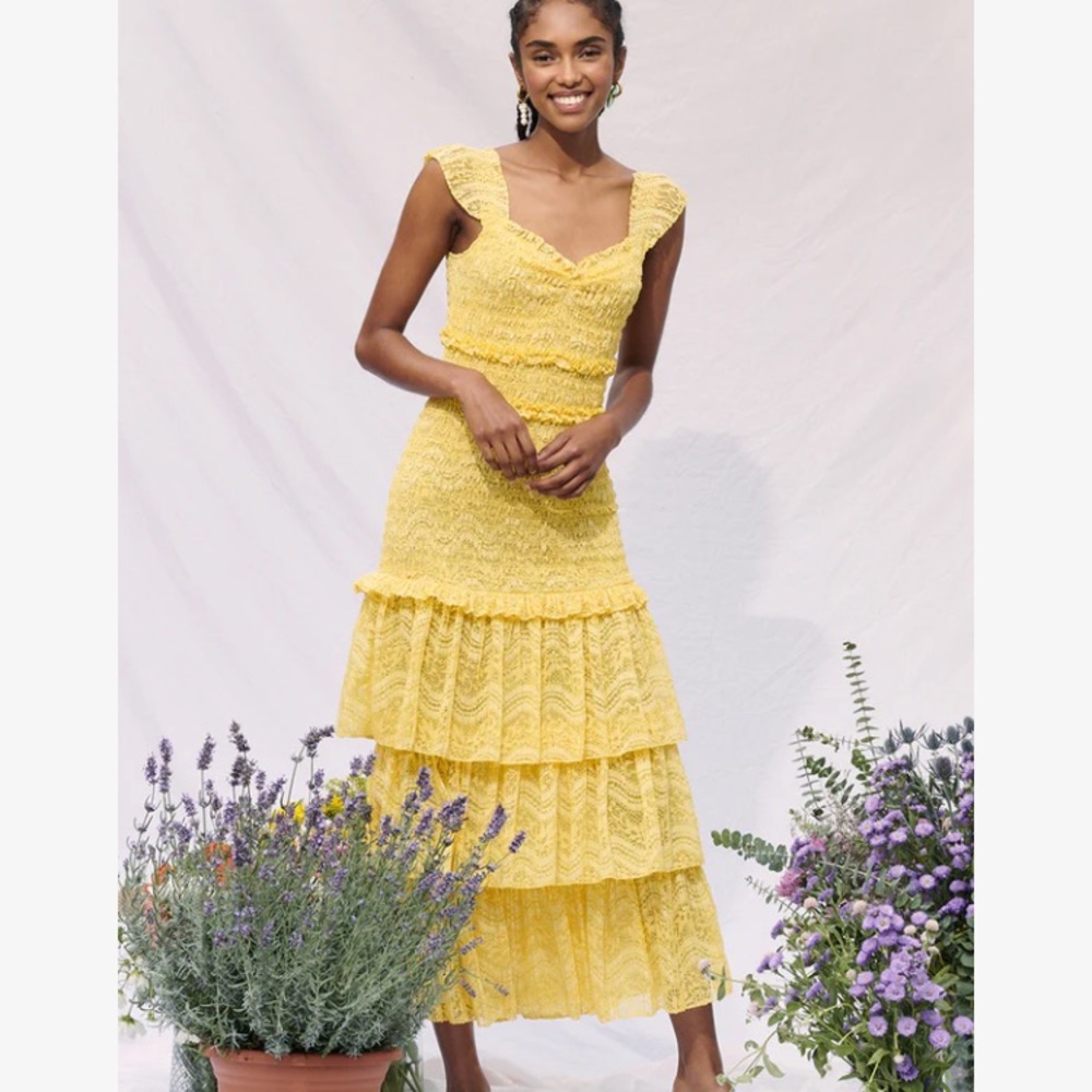 SAYLOR Perrie Dress Yellow Size M NWOT